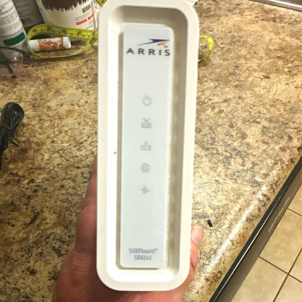 ARRIS SURFboard SB6141 DOCSIS 3.0 Cable Modem High Speed Internet White w/ Power